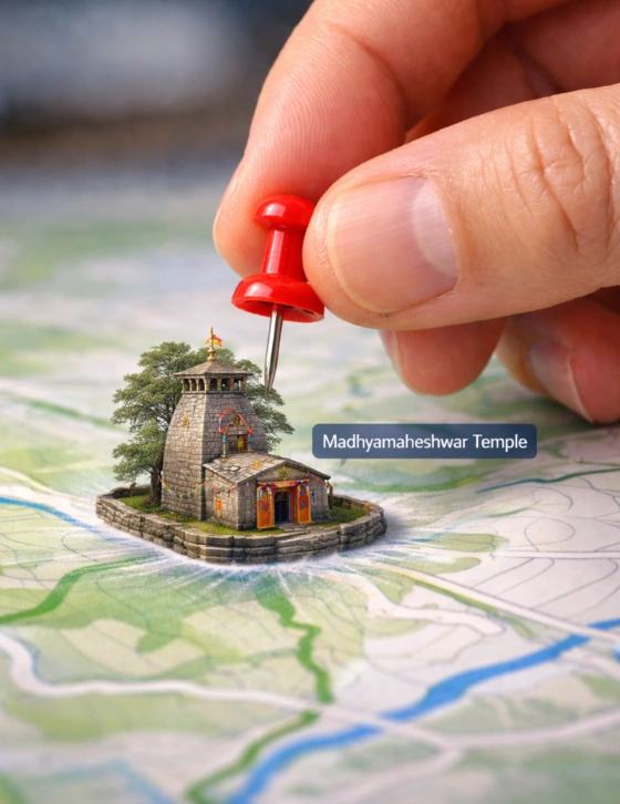 Madhyamaheshwar Temple on the map